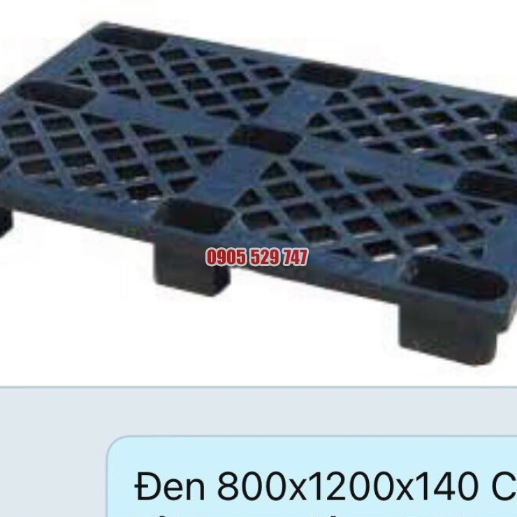 pallet nhựa đen 800x1200x40