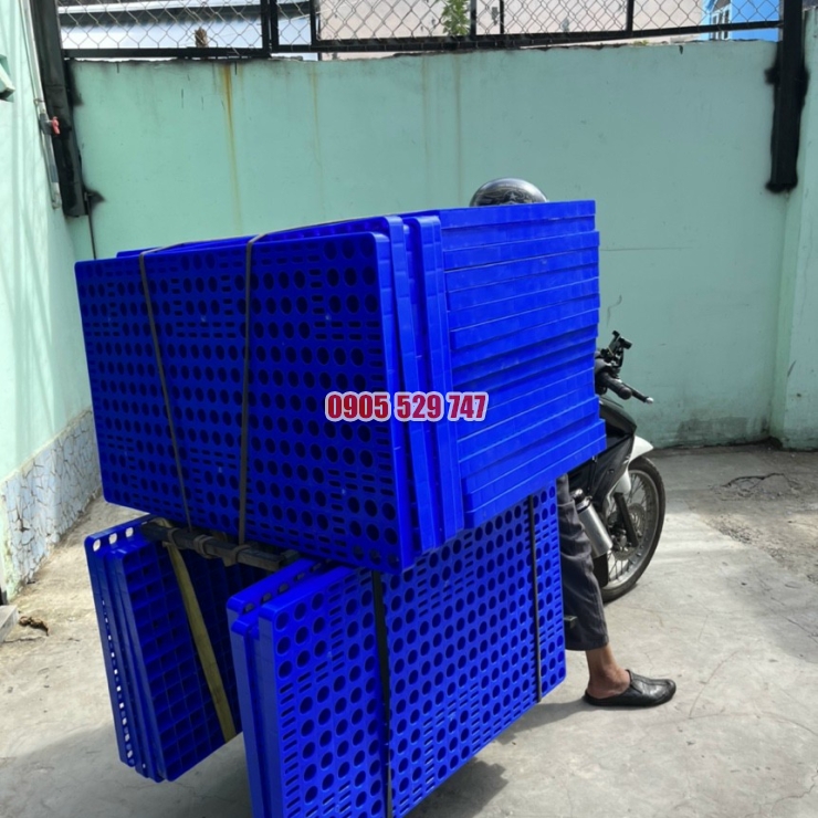 Sàn nhựa  xanh dương