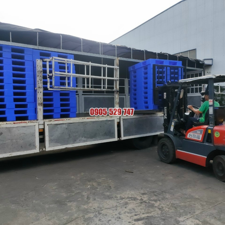 Xuất kho pallet nhựa mới