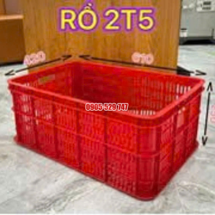 Rổ nhựa 2t5